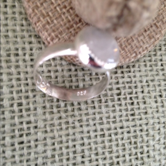5Ct Rainbow Moonstone Ring Handmade - Picture 6 of 7